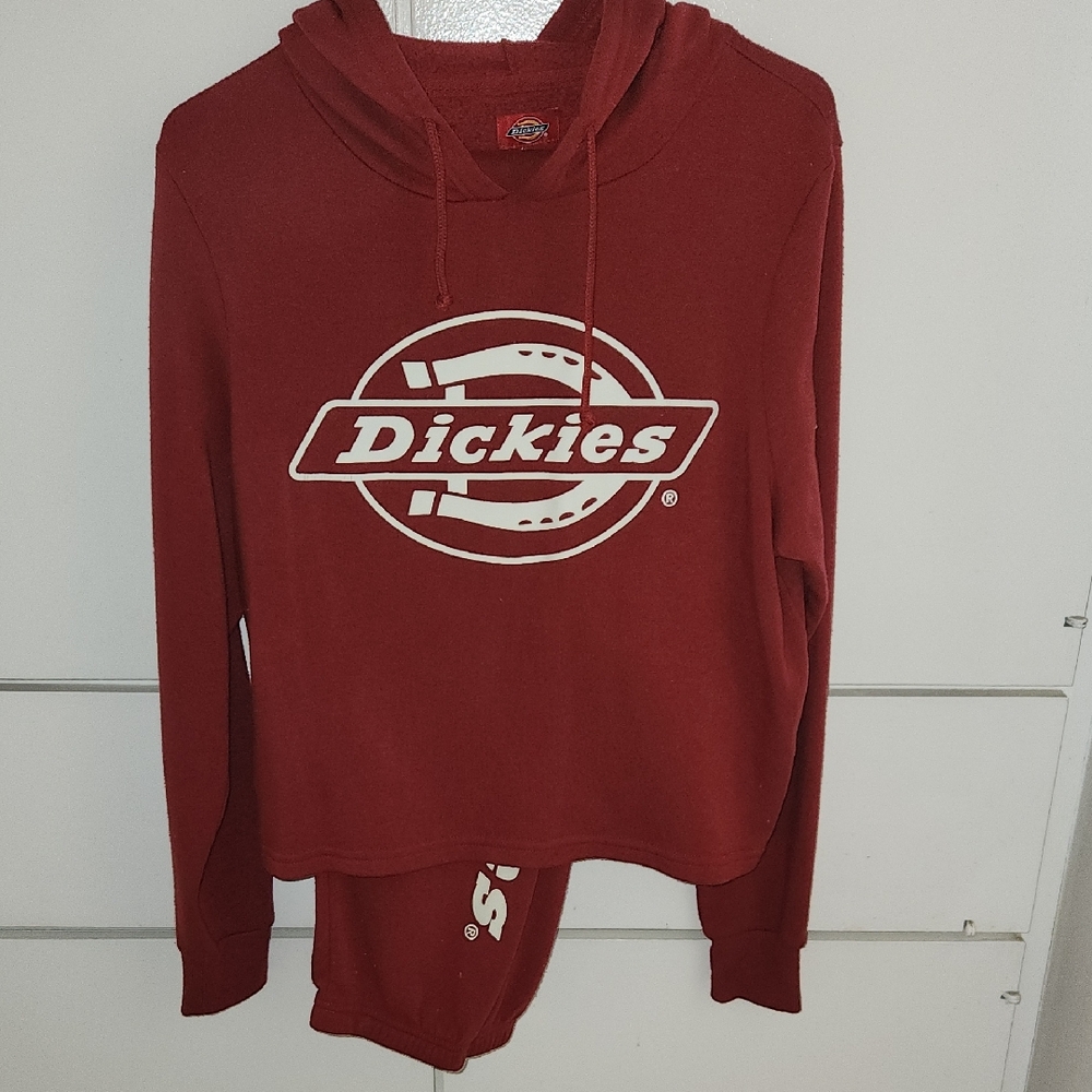 Dickies Maroon Hoodie and Sweatpants Set